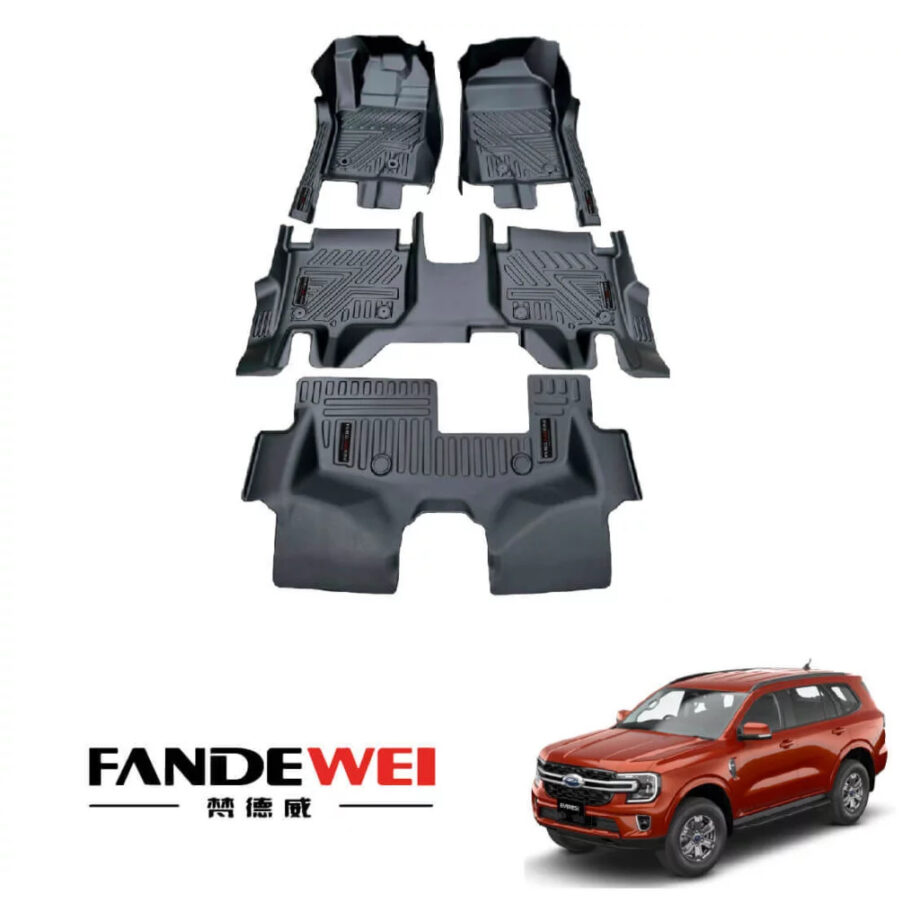 Ford Everest 2023+, 7 pasajeros, 3 Filas, Alfombras de Bandeja Fandewei