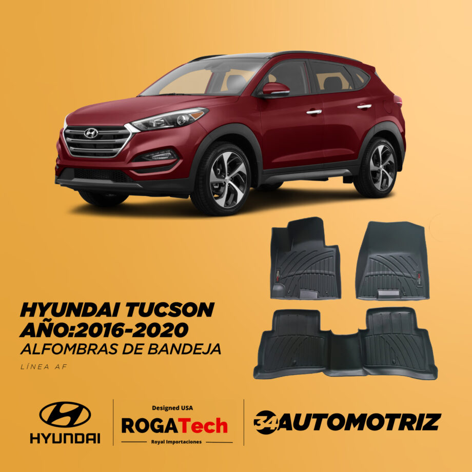 Hyundai Tucson 2016-2020, Alfombras de Bandeja AF, 2 Filas Rogatech