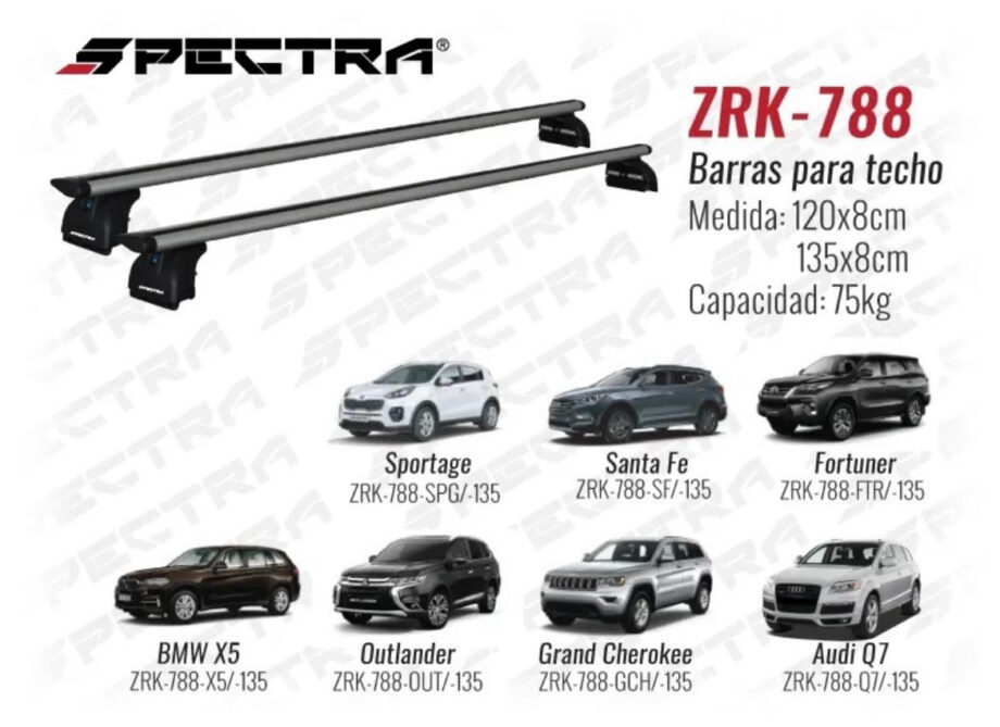 Barras para Techo Spectra