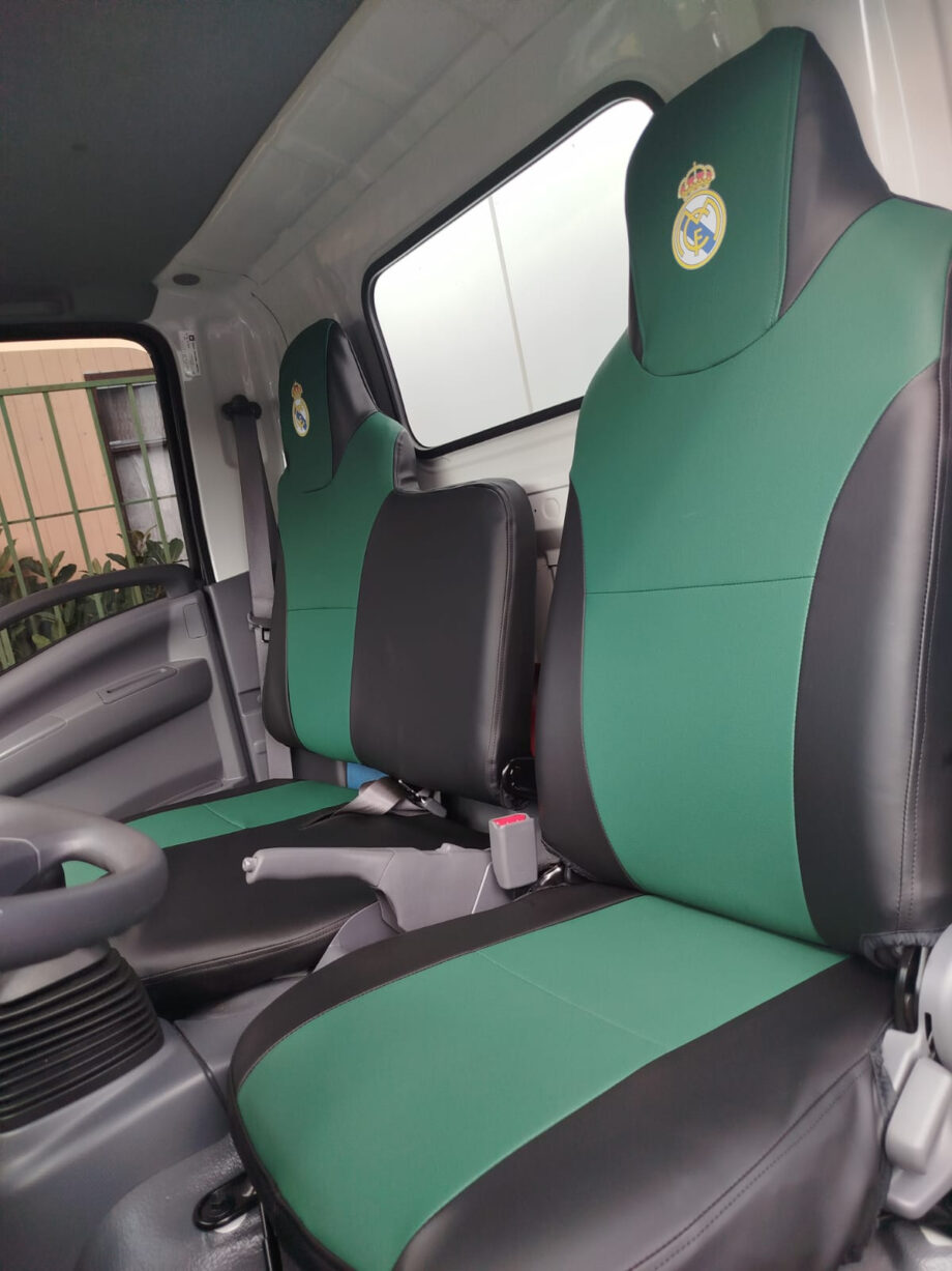 Cobertores de Asiento a la Medida para Camiones y Pickups, Tela Vinil Impermeable, 3 Pasajeros