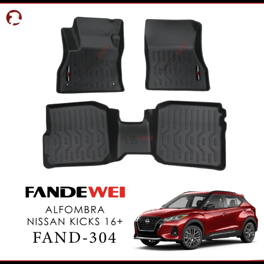 Nissan Kicks 2016-2022, Alfombras de Bandeja, 2 filas, Fandewei.