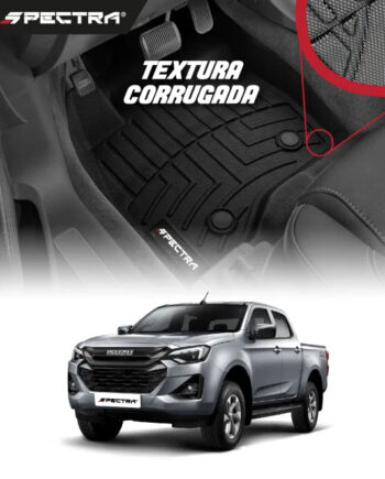 Isuzu Dmax 2021+, Alfombra de Bandeja Corrugadas, Pasajeros, Spectra