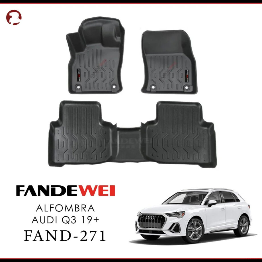 Audi Q3 2019+, Alfombra de Bandeja, 2 filas, Fandewei