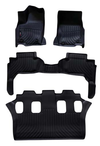 Toyota Prado Con Hielera 2025+, Alfombras de Bandeja AY, 3 filas, Rogatech.