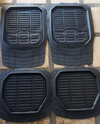 Alfombras de hule negra, 2 filas, Universal.