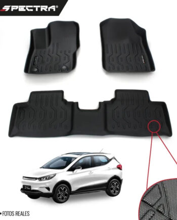 BYD S1 Pro 2019-2024, Alfombras de Bandeja Corrugadas, 2 filas, Spectra.