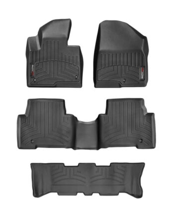 Hyundai Santa Fe 2013-2018, Alfombras de Bandeja FloorLiner, 3 filas, WeatherTech.