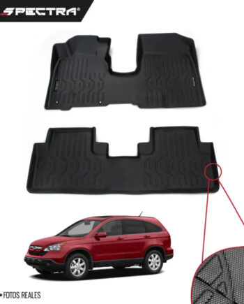 Honda CR-V 2007-2011, Alfombras de Bandeja Corrugadas, 2 filas, Spectra.