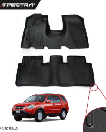 Honda CR-V 2002-2006, Alfombras de Bandeja Lisas, 2 filas, Spectra.