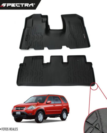 Honda CR-V 2002-2006, Alfombras de Bandeja Corrugadas, 2 filas, Spectra.