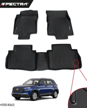 Hyundai Venue 2020-2025, Alfombras de Bandeja Corrugadas, 2 filas, Spectra.
