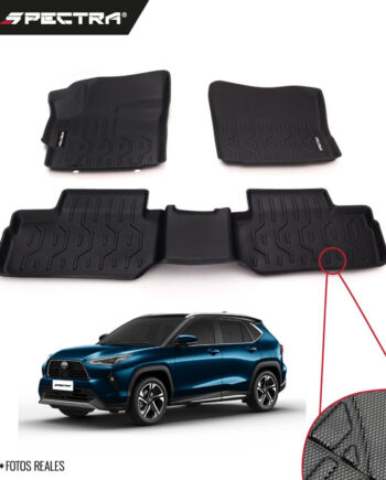 Toyota Yaris Cross 2023-2025, Alfombras de Bandeja Corrugadas, 2 filas, Spectra.