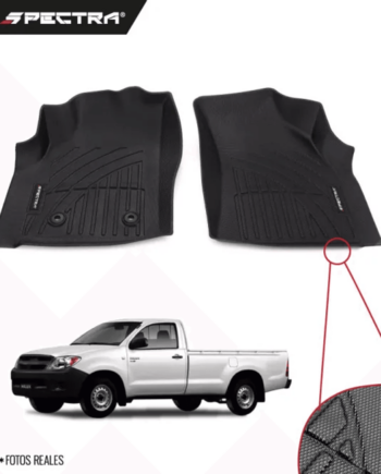 Toyota Hilux 2005-2014, Alfombras de Bandeja Corrugadas, 1 fila, Spectra.