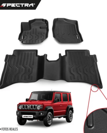 Suzuki Jimny 2024-2025 de 5 Puertas, Alfombras de Bandeja Lisas, 2 filas, Spectra.