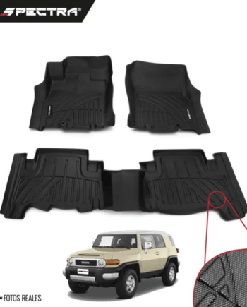 Toyota FJ Cruiser 2013-2022, Alfombras de Bandeja Corrugadas, 2 filas, Spectra.