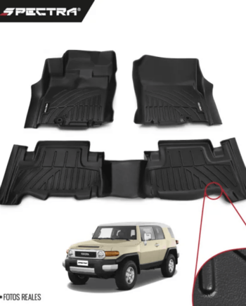 Toyota FJ Cruiser 2013-2022, Alfombras de Bandeja Lisas, 2 filas, Spectra.
