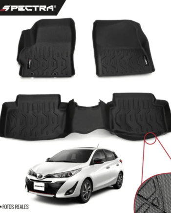 Toyota Yaris Hatchback 2021-2022, Alfombras de Bandeja Corrugadas, 2 filas, Spectra