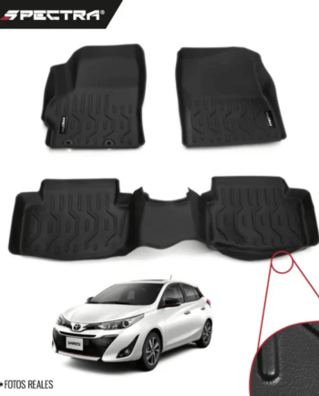 Toyota Yaris Hatchback 2021-2022, Alfombras de Bandeja Lisas, 2 filas, Spectra.