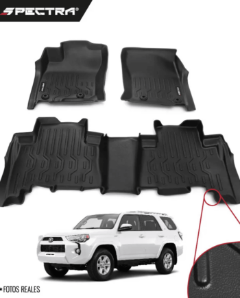 Toyota 4Runner 2013-2020, Alfombras de Bandeja Lisas, 2 filas, Spectra.