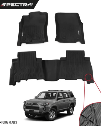 Toyota 4Runner 2021-2023, Alfombras de Bandeja Corrugadas, 2 filas, Spectra.