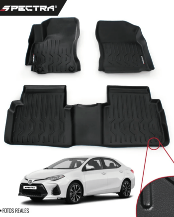 Toyota Corolla 2019-2025, Alfombras de Bandeja Lisas, 2 filas, Spectra.