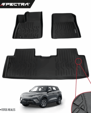 BYD S1 Pro 2025+, Alfombras de Bandeja Corrugadas, 2 filas, Spectra.