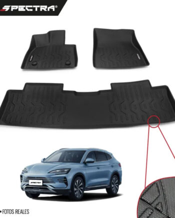 BYD Song Plus 2022-2025, Alfombras de Bandeja Corrugadas, 2 filas, Spectra.