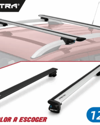 Racks de Techo estilo wingbar de 127cm, Color a escoger, Spectra (Incluyen instalación)
