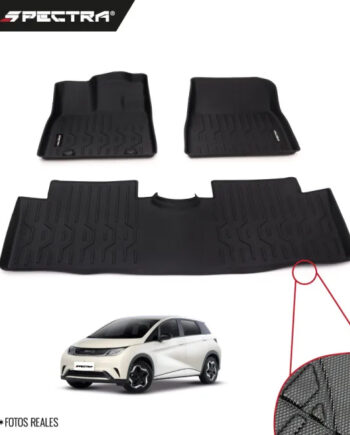 BYD Dolphin 2023-2025, Alfombras de Bandeja Corrugadas, 2 filas, Spectra.