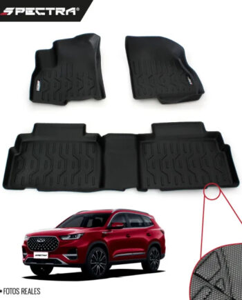 Chery Tiggo 8 2023-2025, Alfombras de Bandeja Corrugadas, 2 filas, Spectra.