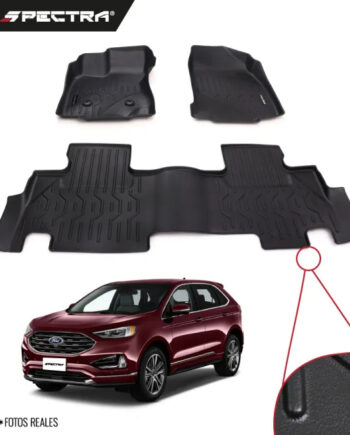 Ford Edge 2016-2022, Alfombras de Bandeja Lisas, 2 filas, Spectra.