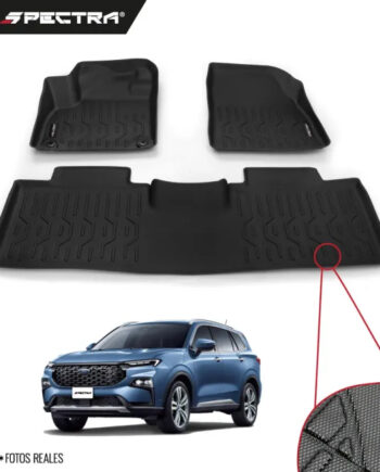 Ford Territory 2023-2025, Alfombras de Bandeja Corrugadas, 2 filas, Spectra.