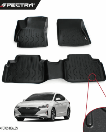 Hyundai Elantra 2020-2025, Alfombras de Bandeja Lisas, 2 filas, Spectra.