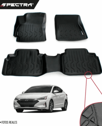Hyundai Elantra 2020-2025, Alfombras de Bandeja Corrugadas, 2 filas, Spectra.