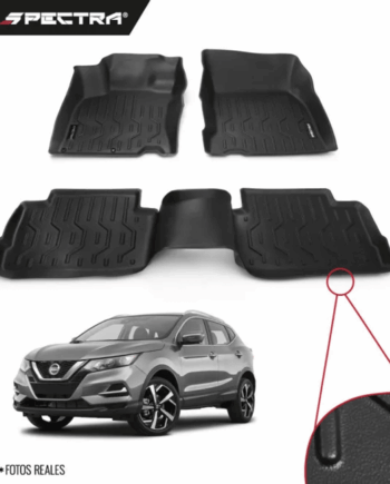 Nissan Qashqai 2018-2022, Alfombras de Bandeja Lisas, 2 filas, Spectra.