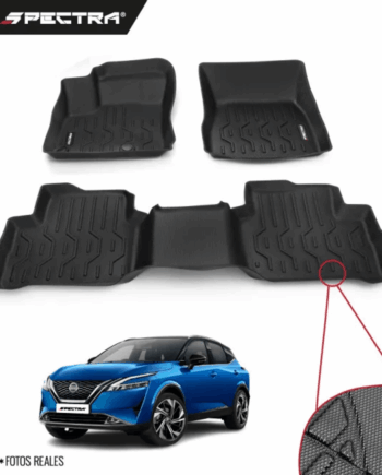 Nissan Qashqai 2023-2025, Alfombras de Bandeja Corrugadas, 2 filas, Spectra.