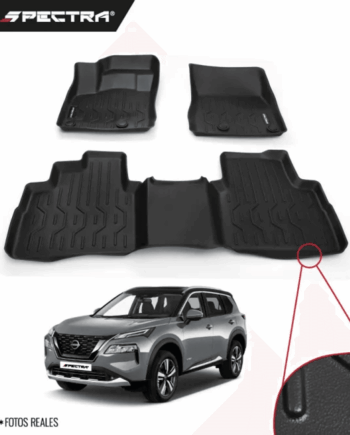 Nissan X-Trail 2022-2025, Alfombras de Bandeja Lisas, 2 filas, Spectra.