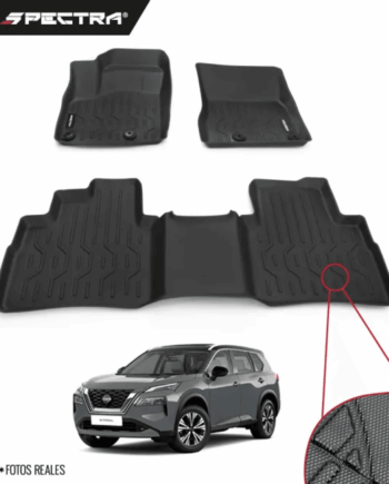 Nissan X-Trail 2022-2025, Alfombras de Bandeja Corrugadas, 2 filas, Spectra.