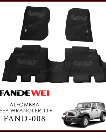 Jeep Wrangler 2011-2018, Alfombras de Bandeja, 2 filas, Fandewei.