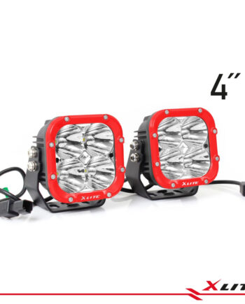 Halógeno LED Cuadrado de 4.6″ Rojo (PAR) – XLITE