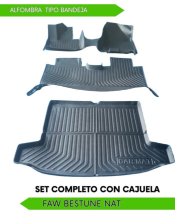 FAW Bestune NAT 2021-2025, Alfombras de Bandeja, 2 filas y cajuela.