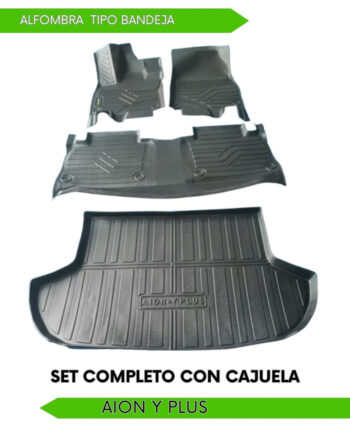 Aion Y Plus 2024-2025, Alfombras de Bandeja, 2 filas y cajuela.