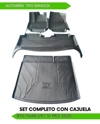 BYD Yuan Up / S1 Pro 2025, Alfombras de Bandeja, 2 filas y cajuela.