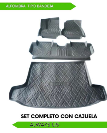 Aiways U5 2019-2023, Alfombras de Bandeja, 2 filas y cajuela.