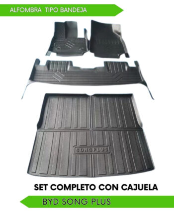 BYD Song Plus 2022-2025, Alfombras de Bandeja, 2 filas y cajuela.