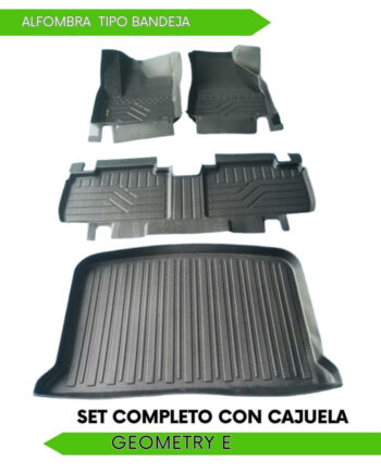 Geometry E 2022-2025, Alfombras de Bandeja, 2 filas y cajuela.
