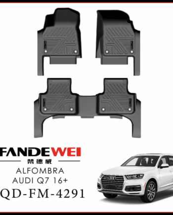 Audi Q7 2016-2025, Alfombras de Bandeja, 2 filas, Fandewei.