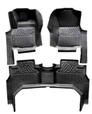 Toyota Hilux 2016-2026, Alfombras de Bandeja RU, 2 filas, Rogatech.