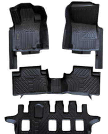 Mitsubishi Montero Sport Recta 2016-2026, Alfombras de Bandeja RU, 3 filas, Rogatech.