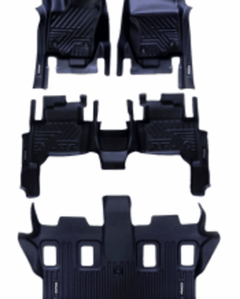 Toyota Prado 2025+ Con hielera, Alfombras de Bandeja KQ, 3 filas, Rogatech.